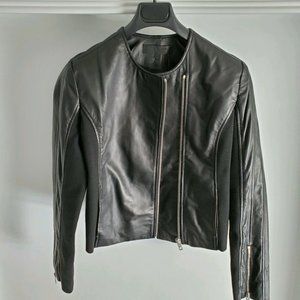 Rag & Bone Harrison Stretch Panel Leather Jacket